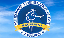 Keeping the blues alive recipient award.