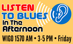 Wigo AM, Listen to Blues in the Afternoon banner