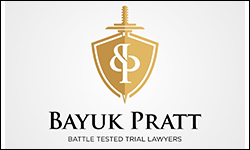 Bayuk Pratt logo: battle-tested trial lawyers.